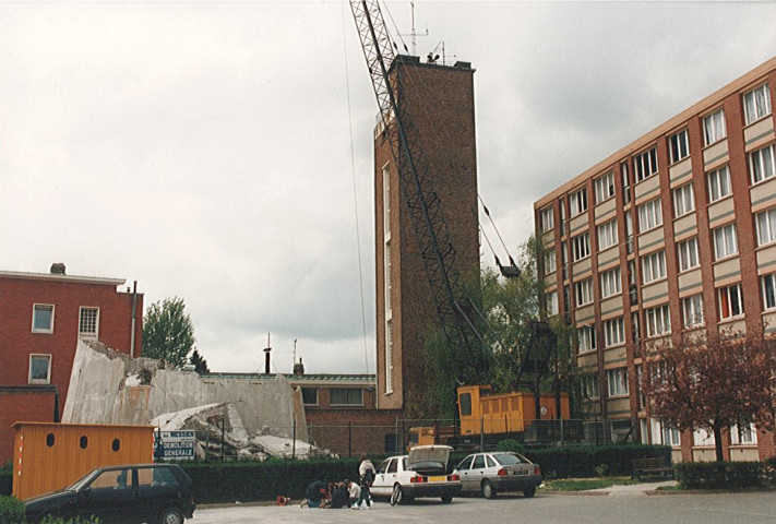 Démolition du château d'eau