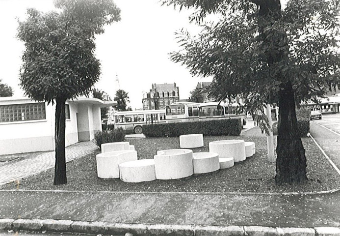 Modules floraux à la gare routière