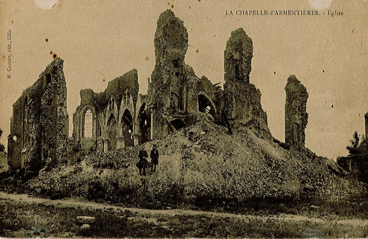 Église de la Chapelle d'Armentières en ruines