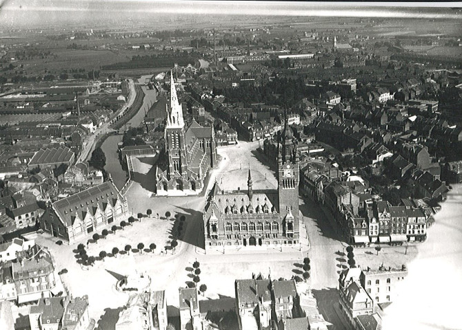 Vue aérienne du centre-ville