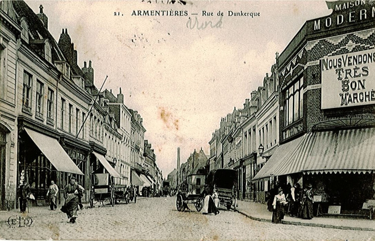 Rue de Dunkerque et maison Moderne