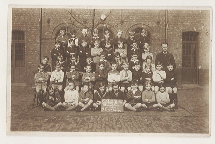 Classe de septième de l'école Saint-Charles