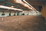 Vue intérieure du boulodrome au complexe sportif Léo Lagrange