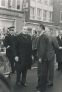 Arrivée de François Mitterrand place du Général de Gaulle