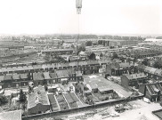 Vue aérienne du chantier de construction de l'hôpital