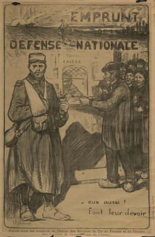 Première guerre mondiale. - Emprunt de défense nationale : affiches.