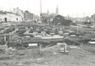 Construction d'appartements HLM rue des Chauffours