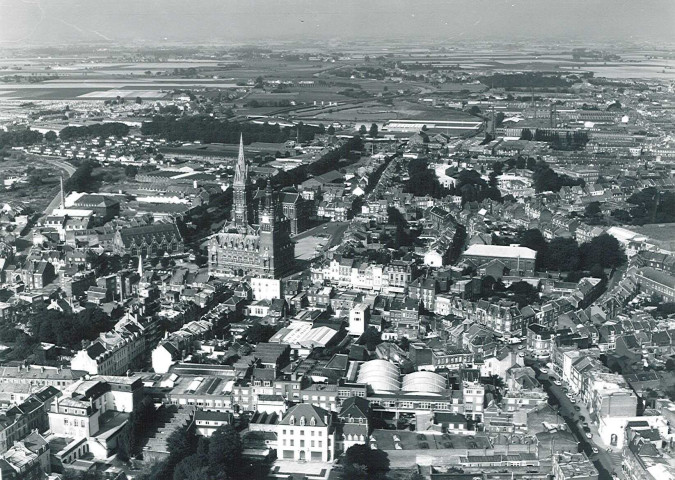 Vue aérienne du centre-ville