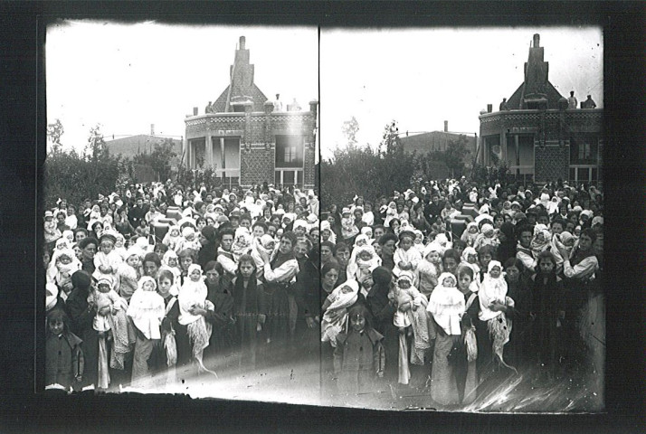 Concours du plus beau bébé à la Goutte de Lait / fondation Mahieu pour la visite officielle du ministre André Breton