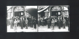 Discours de Georges Vankemmel devant l'hôtel de ville lors de la cérémonie de remise de la Croix de guerre