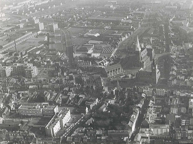 Vue aérienne du centre-ville