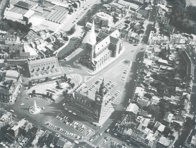 Vue aérienne du centre-ville