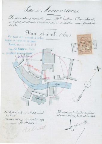 Entreprise Emilien Chombart : dossier d'installation classée.