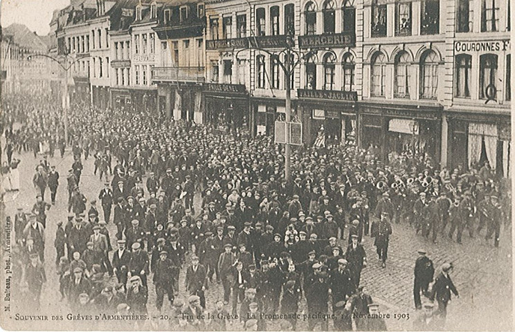 Promenade pacifique, souvenir des grèves d'Armentières