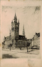 Lithographie de l'hôtel de ville