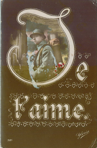 Souvenir militaire « Je t'aime »