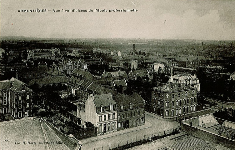 Vue aérienne de l'École Nationale Professionnelle