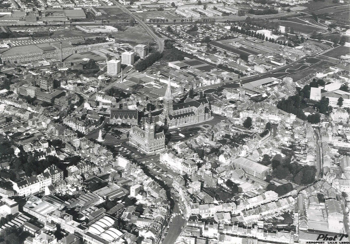 Vue aérienne du centre-ville