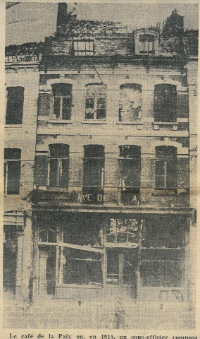 Ruines du « Café de la Paix »