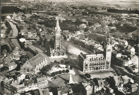 Vue aérienne du centre-ville