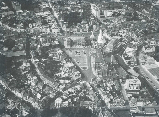 Vue aérienne du centre-ville