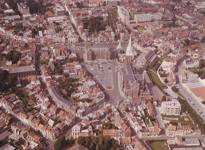 Vue aérienne du centre-ville