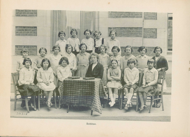 Élèves de huitième au collège de jeunes filles