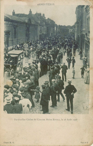 Cortège de funérailles de Moïse Rivola