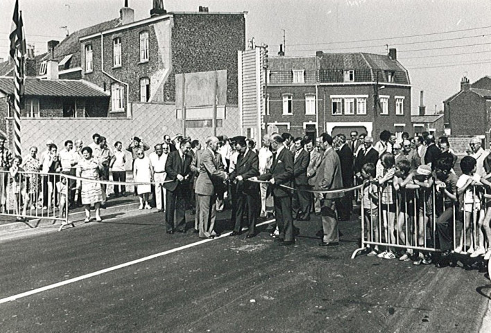 Inauguration de la voie France-Belgique avenue Léon Blum