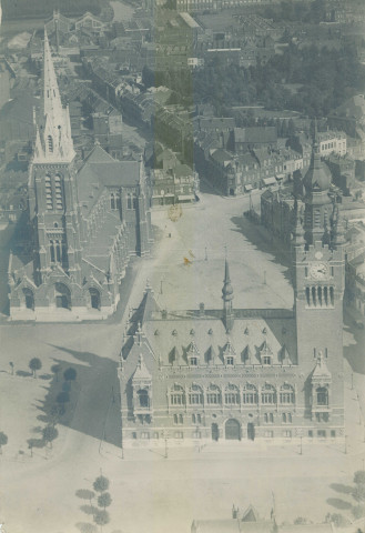 Vue aérienne du centre-ville