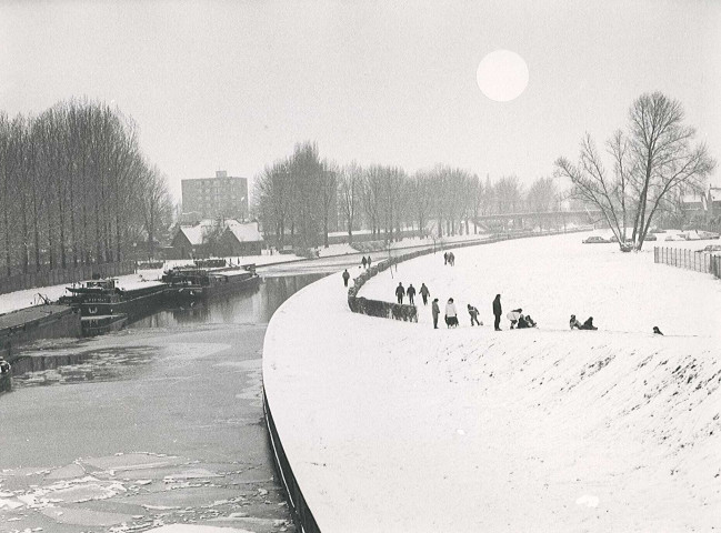 Berges de la Lys sous la neige