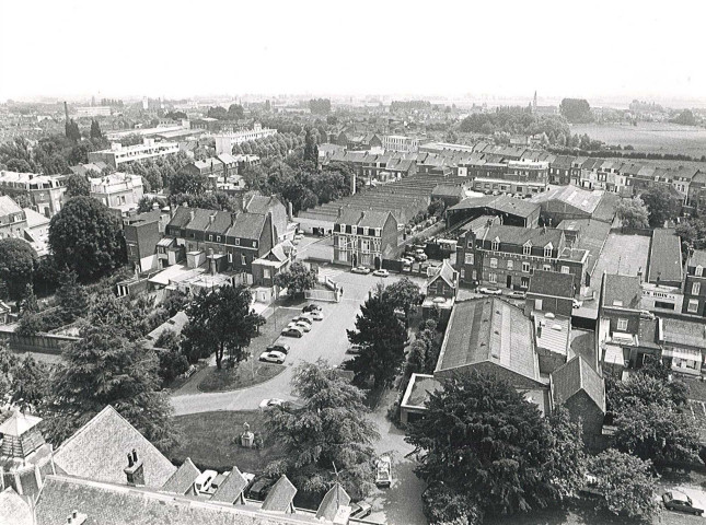 Vue aérienne de l'hôpital