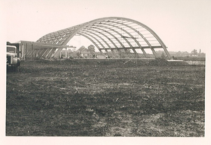 Construction de la salle omnisports n°1 du complexe sportif Léo Lagrange au prés Bayart