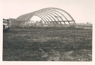 Construction de la salle omnisports n°1 du complexe sportif Léo Lagrange au prés Bayart