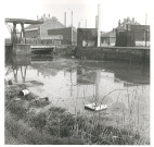 Lys au niveau du quai de Beauvais et vue sur le pont de l'abattoir