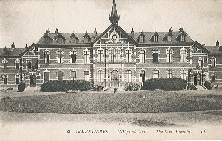 Façade de l'hôpital civil