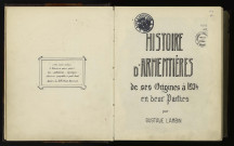 LAMBIN Gustave, Histoire d'Armentières de ses origines à 1934 en deux parties, 587 p.