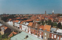 Vue aérienne de la rue Gambetta vers le centre-ville