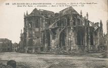 Abside de l'église Saint-Vaast en ruines