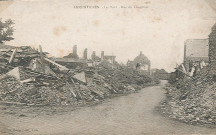 Rue du Cimetière en ruines