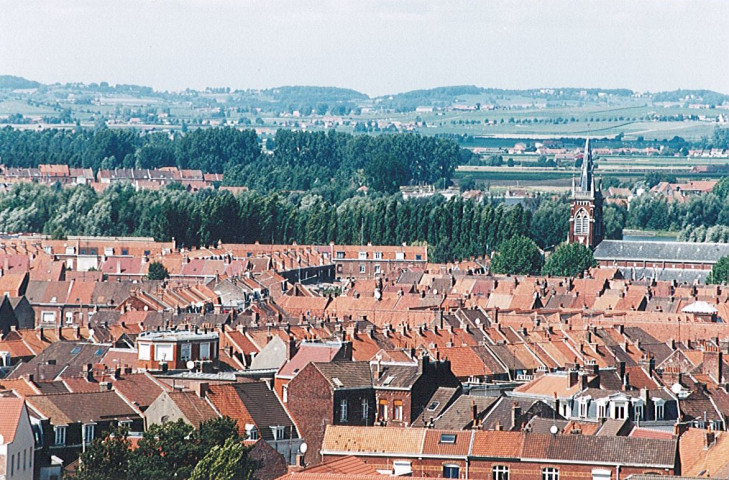 Vue aérienne du quartier des Prés du Hem et des monts de Flandre