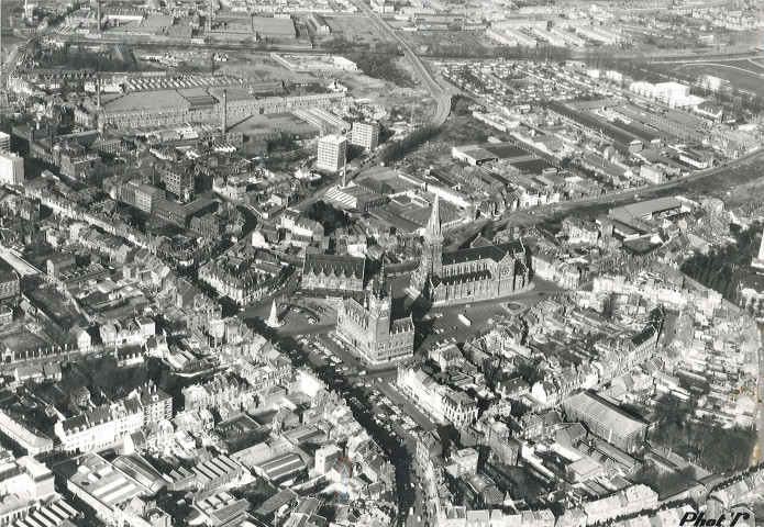 Vue aérienne du centre-ville