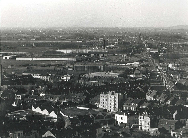 Vue aérienne de la zone industrielle