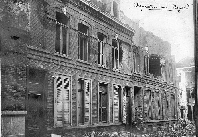 Rue Bayart en ruines