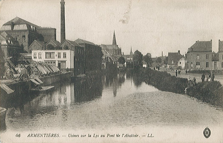 Usines sur la Lys au pont de l'Abattoir