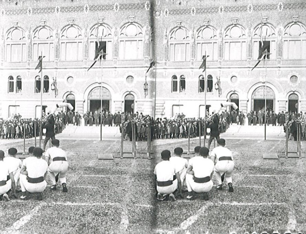 Démonstration de gymnastique sur la Grand'Place