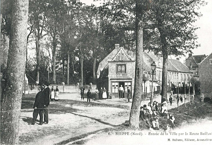 Entrée de Nieppe par la route de Bailleul