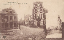 Carrefour rue de Lille et rue Marle avant et après guerre