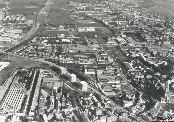 Vue aérienne du quartier Île-de-Flandre