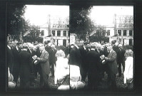 Visite officielle du ministre André Breton pour l'inauguration de la Goutte de Lait / fondation Mahieu